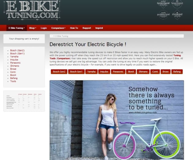 Companies offering &lsquo;hot rodding&rsquo; services are only a mouse click away, but certainly not condoned by the ebike motor manufacturers.